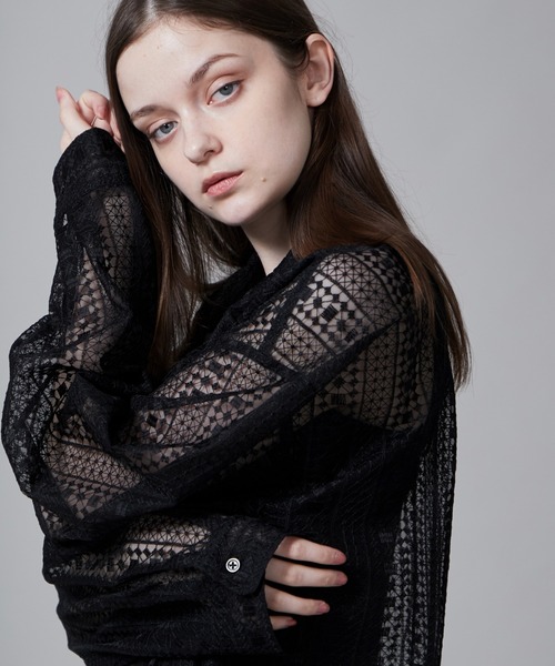 LUCY(ルーシー)の「LUCY/チュールレース刺繍シャツ(シャツ/ブラウス・メンズ・ブラック・LARGE/MEDIUM)」の21枚目の写真