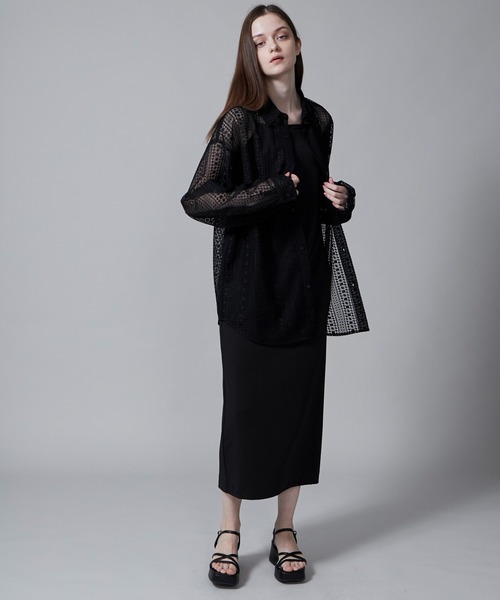 LUCY(ルーシー)の「LUCY/チュールレース刺繍シャツ(シャツ/ブラウス・メンズ・ブラック・LARGE/MEDIUM)」の22枚目の写真