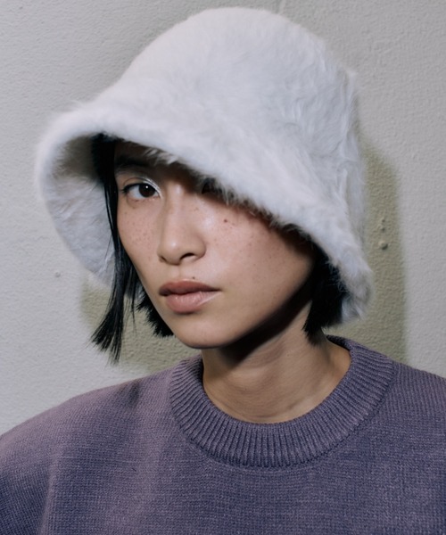 CREDONA（クレドナ）の「ファーハット（ハット・レディース・ホワイト・FREE）」の3枚目の写真