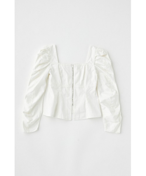 MOUSSY(マウジー)の「WHT DENIM BUSTIER ブラウス(シャツ/ブラウス・レディース・ホワイト・FREE)」の15枚目の写真