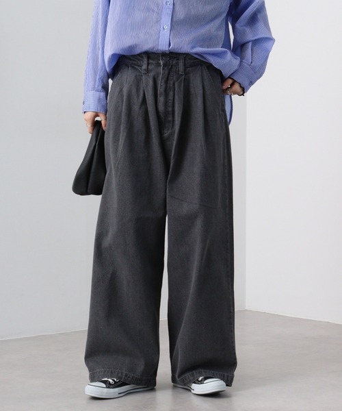 SUGGESTION（サジェッション）の「SUGGESTION 2タックワイドストレートパンツ（その他パンツ・メンズ・ブラック/ブルー系その他/ベージュ/ブラック系その他・M/L）」の17枚目の写真