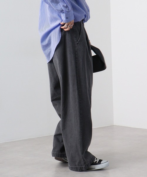 SUGGESTION（サジェッション）の「SUGGESTION 2タックワイドストレートパンツ（その他パンツ・メンズ・ブラック/ブルー系その他/ベージュ/ブラック系その他・M/L）」の20枚目の写真