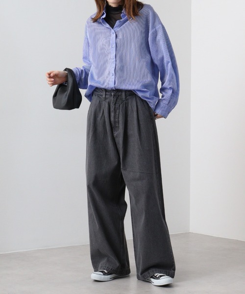 SUGGESTION（サジェッション）の「SUGGESTION 2タックワイドストレートパンツ（その他パンツ・メンズ・ブラック/ブルー系その他/ベージュ/ブラック系その他・M/L）」の21枚目の写真