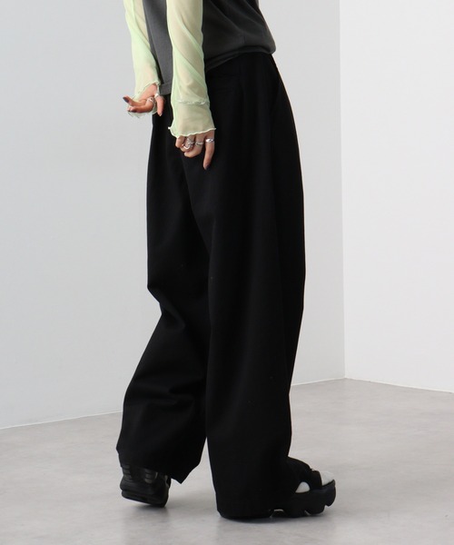 SUGGESTION（サジェッション）の「SUGGESTION 2タックワイドストレートパンツ（その他パンツ・メンズ・ブラック/ブルー系その他/ベージュ/ブラック系その他・M/L）」の15枚目の写真