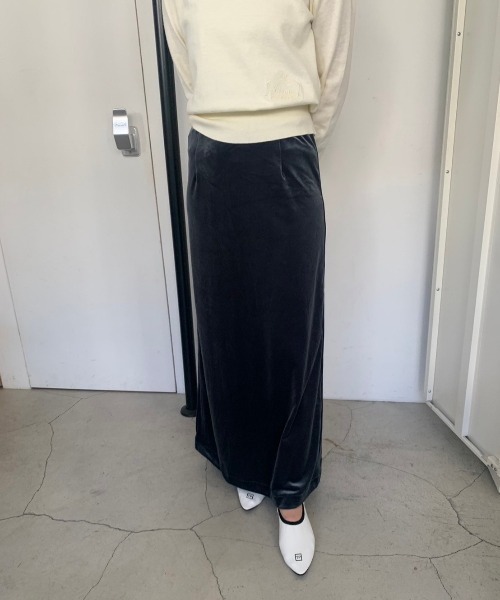 THEATRE PRODUCTS（シアタープロダクツ）の「ベロアスカート（スカート・レディース・グレー/ブラック・FREE）」の11枚目の写真