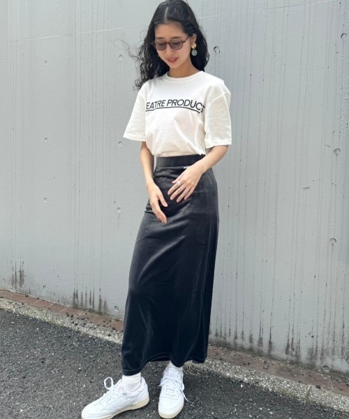 THEATRE PRODUCTS（シアタープロダクツ）の「ベロアスカート（スカート・レディース・グレー/ブラック・FREE）」の17枚目の写真