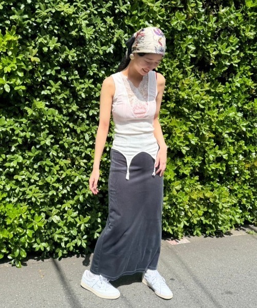 THEATRE PRODUCTS（シアタープロダクツ）の「ベロアスカート（スカート・レディース・グレー/ブラック・FREE）」の13枚目の写真