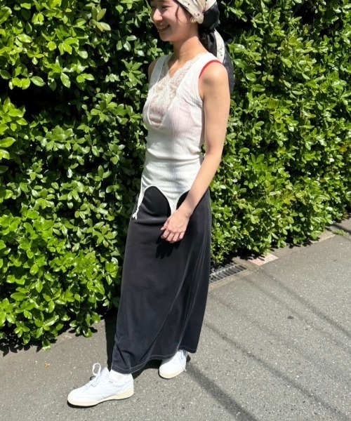 THEATRE PRODUCTS（シアタープロダクツ）の「ベロアスカート（スカート・レディース・グレー/ブラック・FREE）」の15枚目の写真