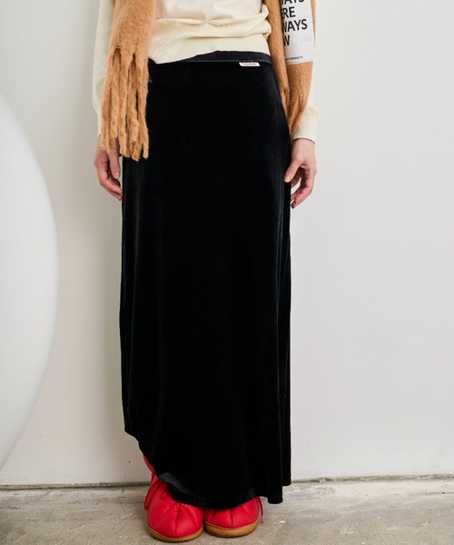 THEATRE PRODUCTS（シアタープロダクツ）の「ベロアスカート（スカート・レディース・グレー/ブラック・FREE）」の19枚目の写真