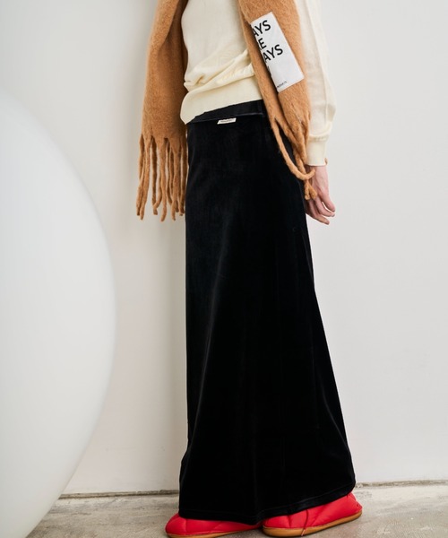 THEATRE PRODUCTS（シアタープロダクツ）の「ベロアスカート（スカート・レディース・グレー/ブラック・FREE）」の20枚目の写真