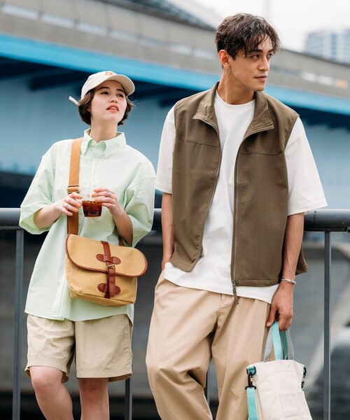 FREAK'S STORE（フリークスストア）の「FREAK’S STORE/フリークスストア オックスフォード ボタンダウン ショートスリーブシャツ/リラックスフィット（シャツ/ブラウス・メンズ・グレー/ホワイト/ライム/サックスブルー/ストライプ/ネイビー/ライトグレー・LARGE/MEDIUM）」の16枚目の写真