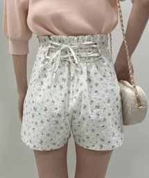 one after another NICE CLAUP | 【flower collection】バックレースアップショートパンツ(その他パンツ)