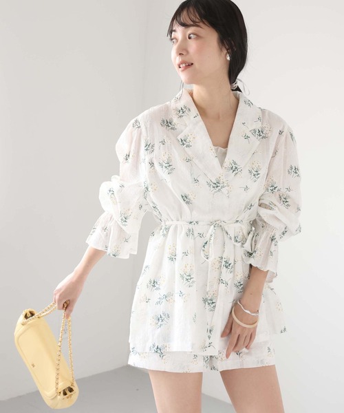 one after another NICE CLAUP（ワンアフターアナザーナイスクラップ）の「【flower collection】バックレースアップショートパンツ（その他パンツ・レディース・ホワイト系その他/オフホワイト/ホワイト系その他2・FREE）」の19枚目の写真