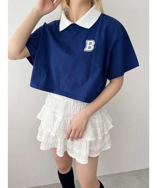 PHILLY(フィリー)の「【プチプラ\2199★】BワンポイントショートTシャツ(Tシャツ/カットソー・レディース・ブラック/ネイビー/グリーン・FREE)」の20枚目の写真