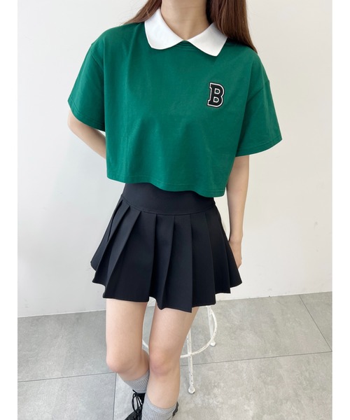 PHILLY(フィリー)の「【プチプラ\2199★】BワンポイントショートTシャツ(Tシャツ/カットソー・レディース・ブラック/ネイビー/グリーン・FREE)」の15枚目の写真