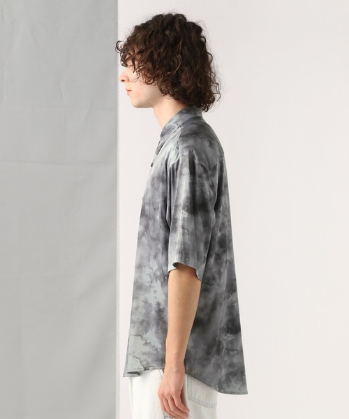 HARE（ハレ）の「シャイニーサテンブラーシャツ(HARE)（シャツ/ブラウス・メンズ・グレー/ブラック・FREE）」の9枚目の写真