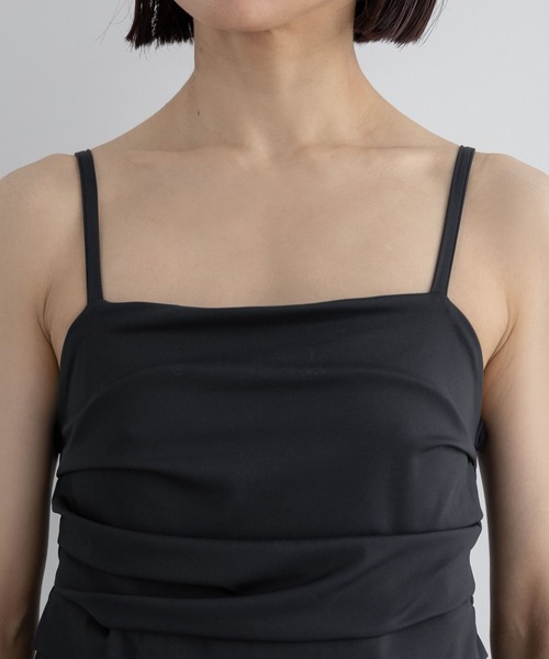 セール】【WEB限定・スイムウエア】ギャザーキャミセットアップ