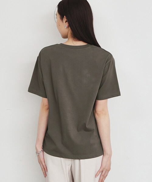 THE SHOP TK （ザ ショップ ティーケー ）の「◆【接触冷感/UV/毛玉になりにくい/洗濯機OK】ロゴ&プリントアソートT/ヒルナンデスで紹介（Tシャツ/カットソー・レディース・チャコールグレー/ホワイト系6/ホワイト系3/ベビーピンク/ベージュ/オフホワイト・12/13）」の14枚目の写真