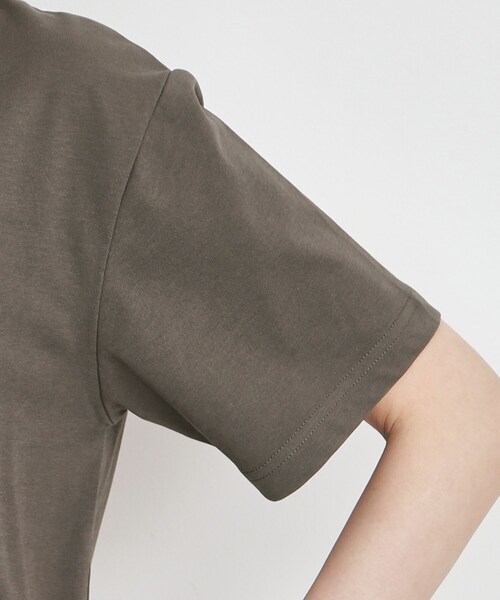 THE SHOP TK （ザ ショップ ティーケー ）の「◆【接触冷感/UV/毛玉になりにくい/洗濯機OK】ロゴ&プリントアソートT/ヒルナンデスで紹介（Tシャツ/カットソー・レディース・チャコールグレー/ホワイト系6/ホワイト系3/ベビーピンク/ベージュ/オフホワイト・12/13）」の16枚目の写真