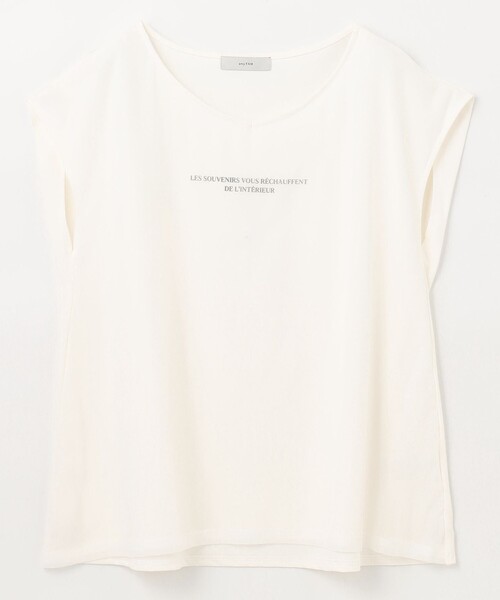ANY(エニィ)の「チュールデザインフレンチスリーブTシャツ(Tシャツ/カットソー・レディース・グレー系/アイボリー系/ブラック系・F)」の22枚目の写真