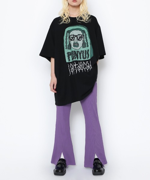 PUNYUS（プニュズ）の「Last decade　ビッグＴシャツ（Tシャツ/カットソー・レディース・ブラック/イエロー/ホワイト・3/4）」の20枚目の写真