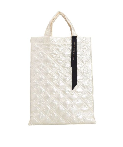 MERCURYDUO（マーキュリーデュオ）の「キルティングトートバッグ（ハンドバッグ・レディース・その他1/アイボリー/オフホワイト/ブラック・FREE）」の18枚目の写真