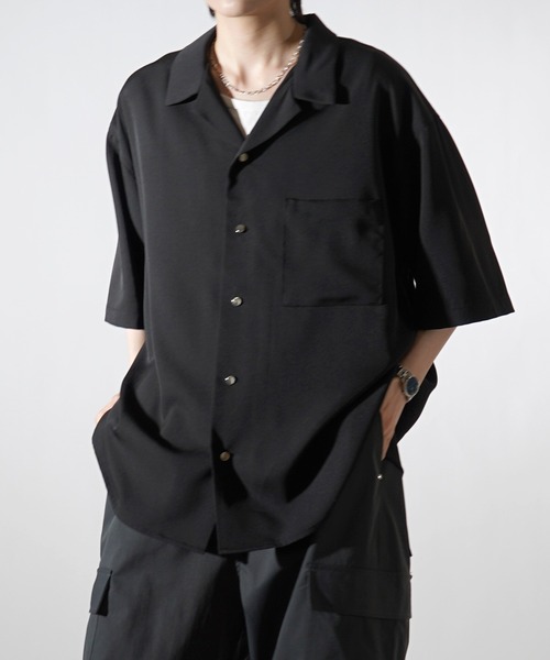 セール】25SS ビッグシルエット メタルボタン ドレープとろみ
