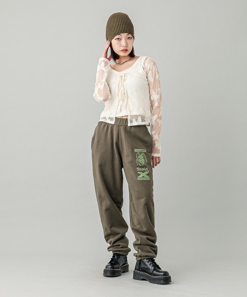 X-girl（エックスガール）の「BICOLOR BEANIE（ニットキャップ/ビーニー・レディース・オリーブ/ブラック・ONE SIZE）」の13枚目の写真