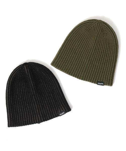 X-girl（エックスガール）の「BICOLOR BEANIE（ニットキャップ/ビーニー・レディース・オリーブ/ブラック・ONE SIZE）」の16枚目の写真