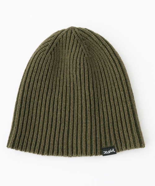 X-girl（エックスガール）の「BICOLOR BEANIE（ニットキャップ/ビーニー・レディース・オリーブ/ブラック・ONE SIZE）」の17枚目の写真