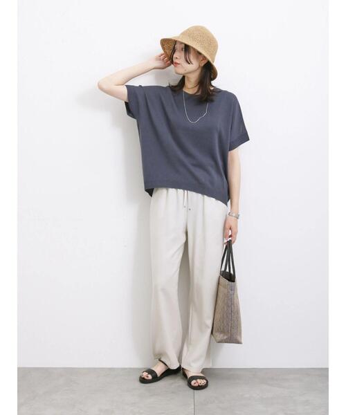 Samansa Mos2 blue（サマンサモスモスブルー）の「ペーパーバケットハット（ハット・レディース・ブラウン/ベージュ・F）」の9枚目の写真