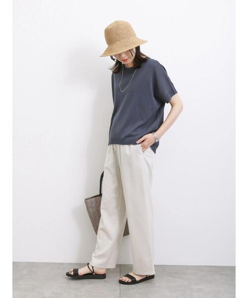 Samansa Mos2 blue（サマンサモスモスブルー）の「ペーパーバケットハット（ハット・レディース・ブラウン/ベージュ・F）」の10枚目の写真