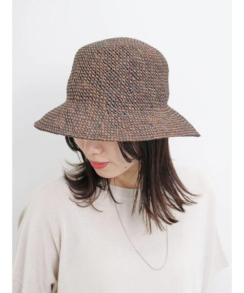 Samansa Mos2 blue（サマンサモスモスブルー）の「ペーパーバケットハット（ハット・レディース・ブラウン/ベージュ・F）」の11枚目の写真