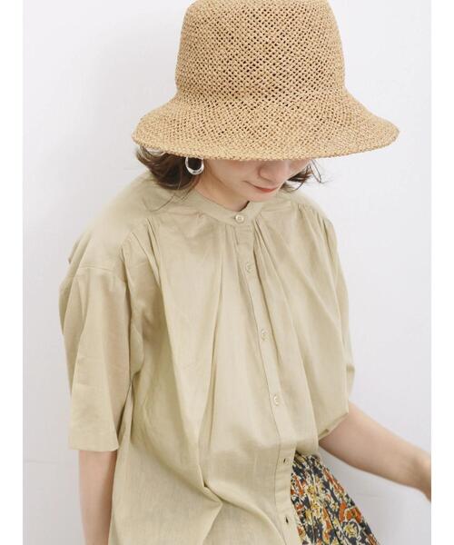 Samansa Mos2 blue（サマンサモスモスブルー）の「ペーパーバケットハット（ハット・レディース・ブラウン/ベージュ・F）」の14枚目の写真