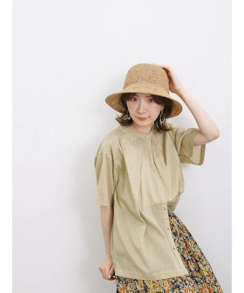 Samansa Mos2 blue（サマンサモスモスブルー）の「ペーパーバケットハット（ハット・レディース・ブラウン/ベージュ・F）」の16枚目の写真