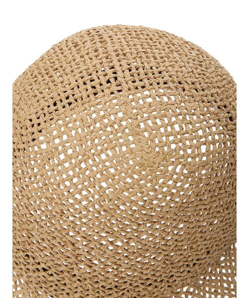 Samansa Mos2 blue（サマンサモスモスブルー）の「ペーパーバケットハット（ハット・レディース・ブラウン/ベージュ・F）」の20枚目の写真