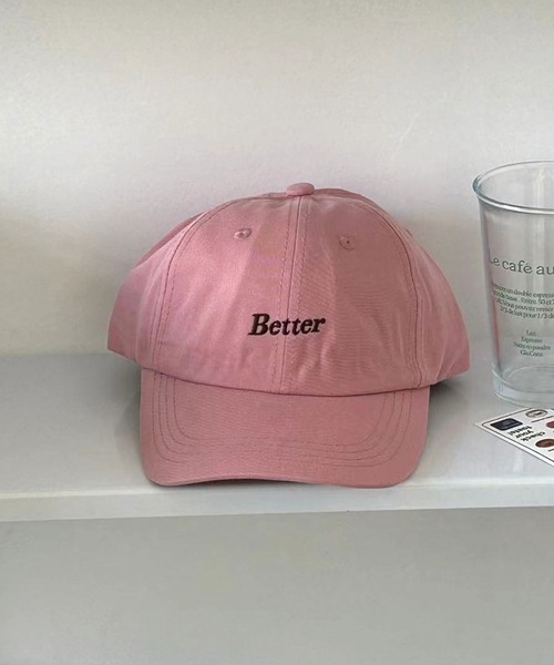 LAFFMO（ラフモ）の「Betterロゴ刺繍キャップ（キャップ・レディース・ネイビー/グレー/ピンク/グリーン/モカ・F）」の5枚目の写真