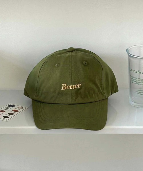 LAFFMO（ラフモ）の「Betterロゴ刺繍キャップ（キャップ・レディース・ネイビー/グレー/ピンク/グリーン/モカ・F）」の3枚目の写真