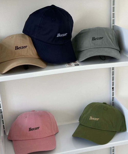 LAFFMO（ラフモ）の「Betterロゴ刺繍キャップ（キャップ・レディース・ネイビー/グレー/ピンク/グリーン/モカ・F）」の8枚目の写真