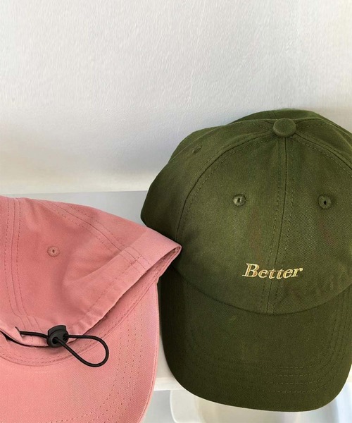 LAFFMO（ラフモ）の「Betterロゴ刺繍キャップ（キャップ・レディース・ネイビー/グレー/ピンク/グリーン/モカ・F）」の10枚目の写真