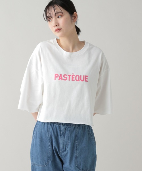 studio CLIP（スタディオクリップ）の「《natural by clip》ロゴプリントショートBIGTシャツ（Tシャツ/カットソー・レディース・グリーン/ピンク/ブラック・FREE）」の13枚目の写真