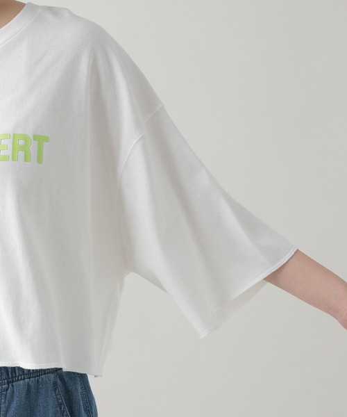 studio CLIP（スタディオクリップ）の「《natural by clip》ロゴプリントショートBIGTシャツ（Tシャツ/カットソー・レディース・グリーン/ピンク/ブラック・FREE）」の10枚目の写真