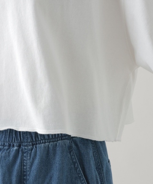 studio CLIP（スタディオクリップ）の「《natural by clip》ロゴプリントショートBIGTシャツ（Tシャツ/カットソー・レディース・グリーン/ピンク/ブラック・FREE）」の11枚目の写真