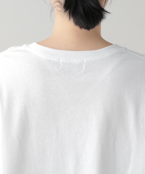 studio CLIP（スタディオクリップ）の「《natural by clip》ロゴプリントショートBIGTシャツ（Tシャツ/カットソー・レディース・グリーン/ピンク/ブラック・FREE）」の12枚目の写真