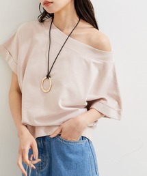 VIS | 【洗える】ピグメント加工ワンショルプルオーバー(Tシャツ/カットソー)