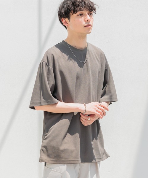 RAGEBLUE(レイジブルー)の「ジョーゼット/サイドスリットオーバーサイズTシャツ(Tシャツ/カットソー・メンズ・ホワイト/ブラック/グレー/ライトブルー・LARGE/MEDIUM/SMALL)」の3枚目の写真