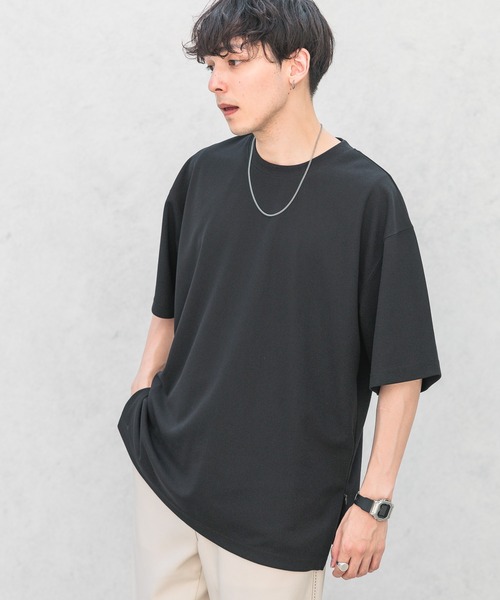 RAGEBLUE(レイジブルー)の「ジョーゼット/サイドスリットオーバーサイズTシャツ(Tシャツ/カットソー・メンズ・ホワイト/ブラック/グレー/ライトブルー・LARGE/MEDIUM/SMALL)」の11枚目の写真