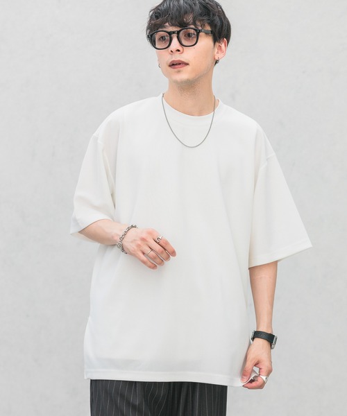 セール】ジョーゼット/サイドスリットオーバーサイズTシャツ（T