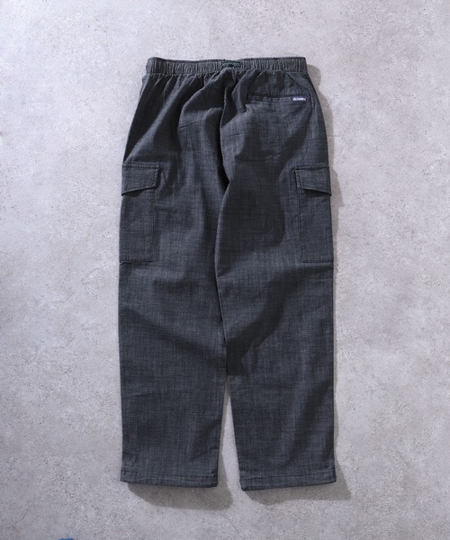 GERRY（ジェリー）の「【GERRY】 シャンブレー ・ ポプリン UVカット ストレッチ ワイド カーゴパンツ（カーゴパンツ・メンズ・ブルー/ブラック/オリーブ/サンドベージュ/サックスブルー・SMALL/MEDIUM/LARGE/X-LARGE）」の15枚目の写真