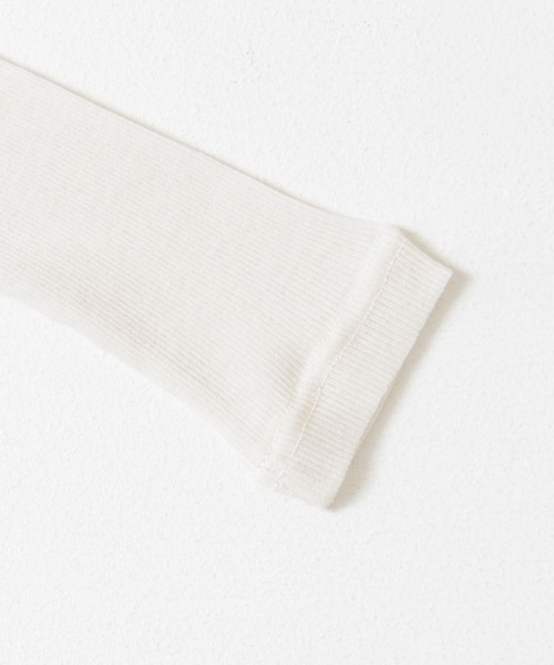 audrey and john wad（オードリーアンドジョンワッド）の「Audrey and John Wad　C/Ny 丸胴テレコ（Tシャツ/カットソー・レディース・ブラック/オフホワイト/グレー・FREE）」の11枚目の写真